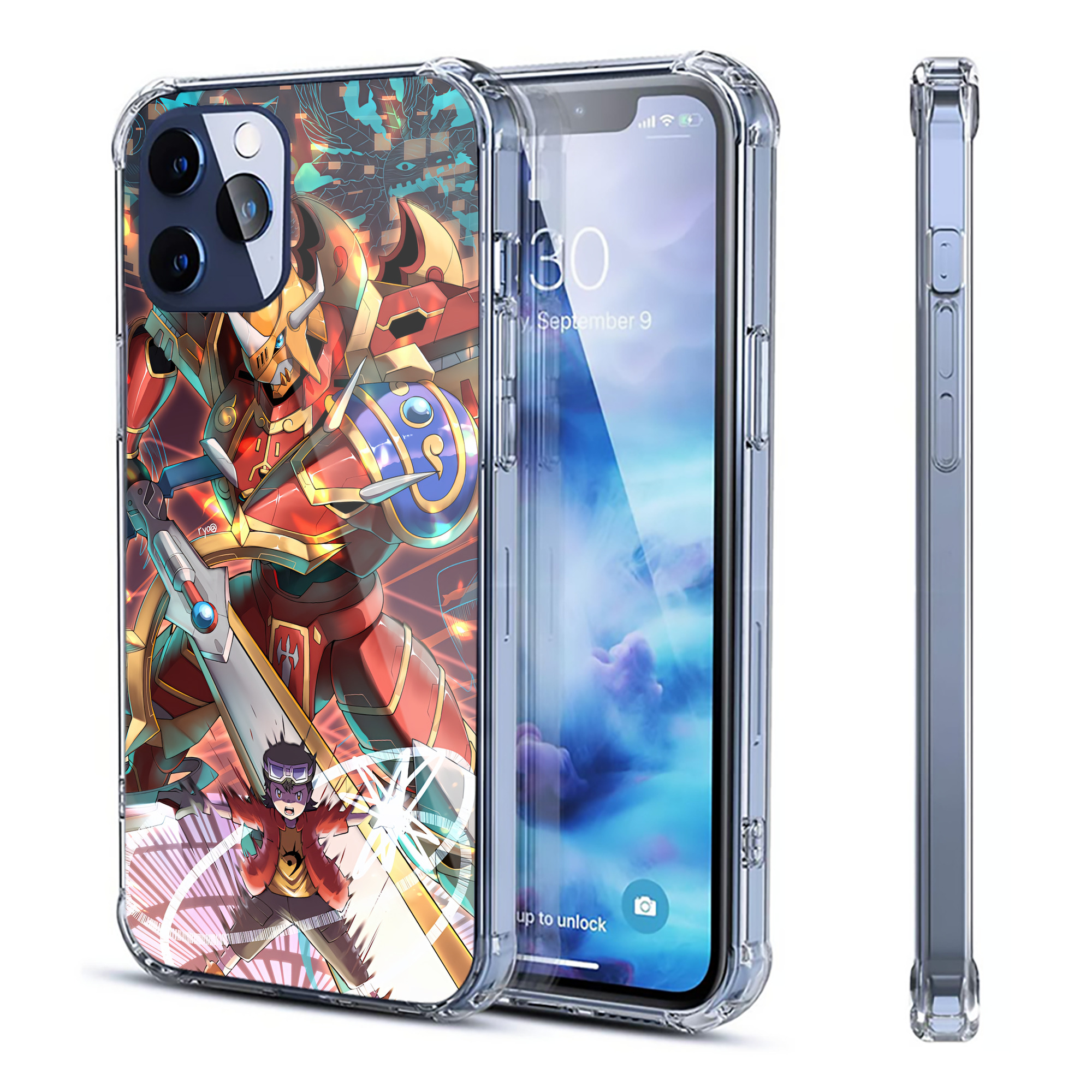 （画像用） Digimon デジタルモンスター/デジモン 【iPhone 12シリーズ対応】透明スマホケース（クリアソフトケース）